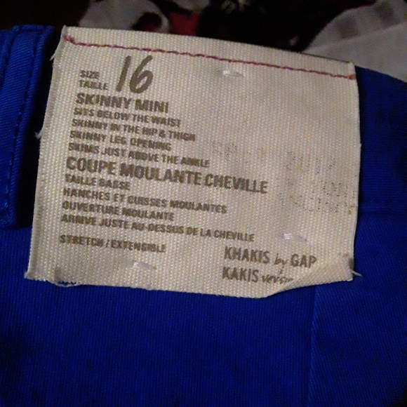 GAP New Womens Plus sz16 Skinny Blue Khaki Pants - Picture 12 of 16